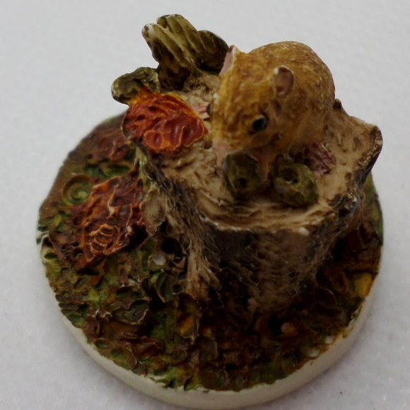 Peter Fagan 1983 Mouse On Tree Stump Rare - Picture 6 of 8